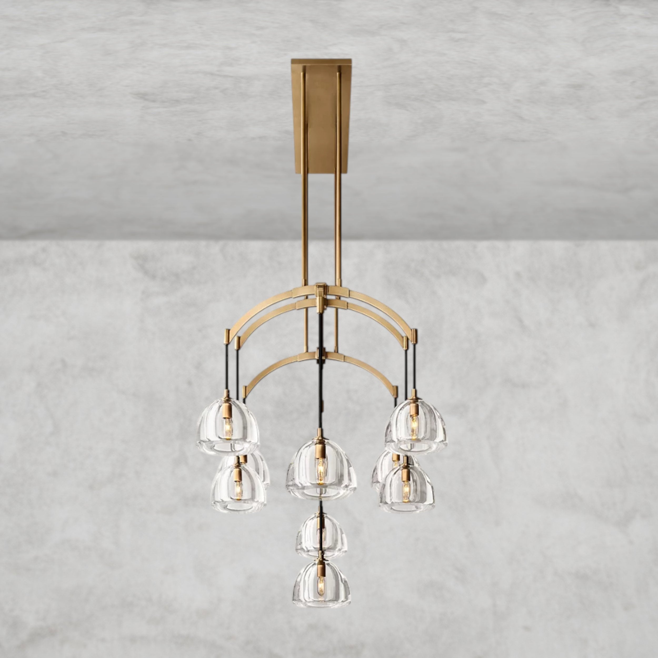Hemisphere Linear Chandelier 54", 72"